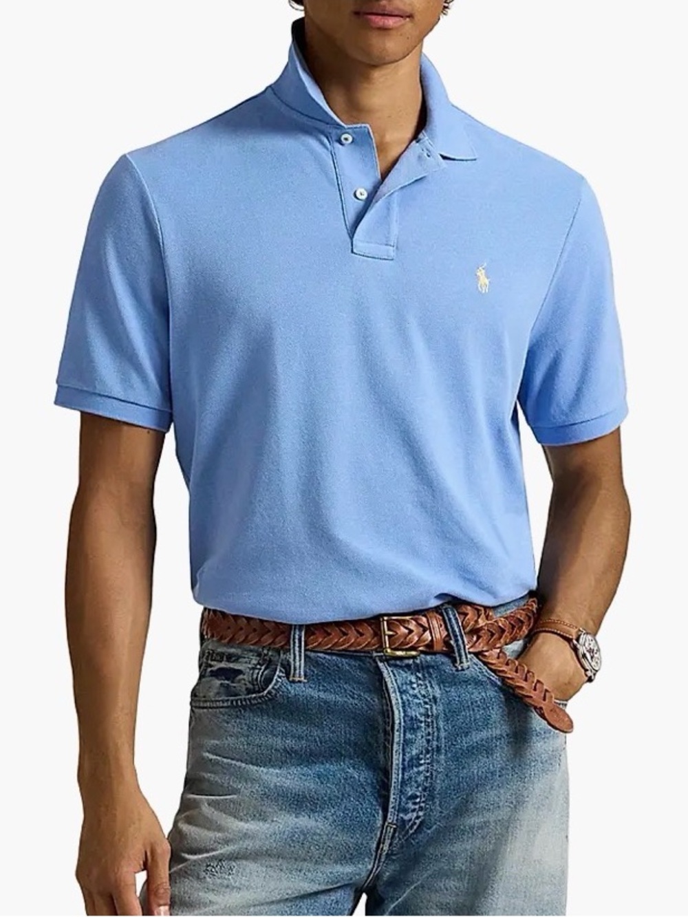 Polo Ralph Lauren Custom Fit Blue Polo Shirt Men’s XL